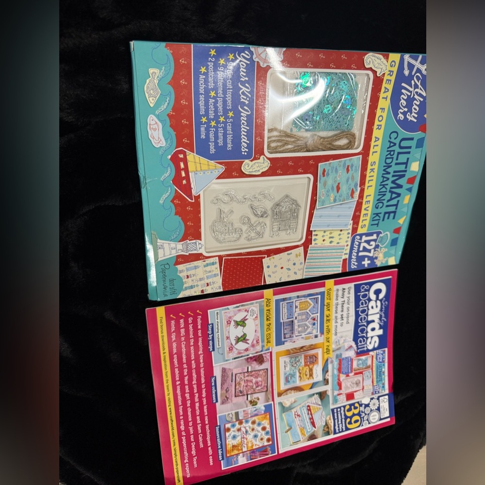 Cardmaking Kit with Stamps and Sequins